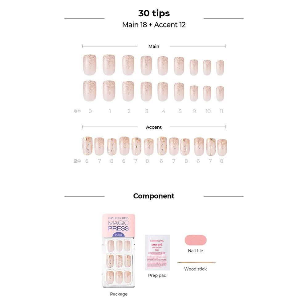 Magic Gel Press Manicure: MDR717SL (Square Long-Super Slim Fit)