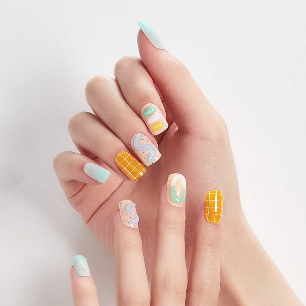 Magic Gel Press Manicure: MDR1234SL (Square Long)