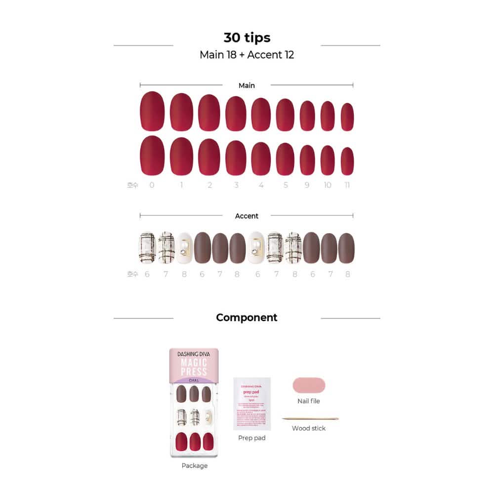 Magic Gel Press Manicure: MDR807OV (Oval Long)