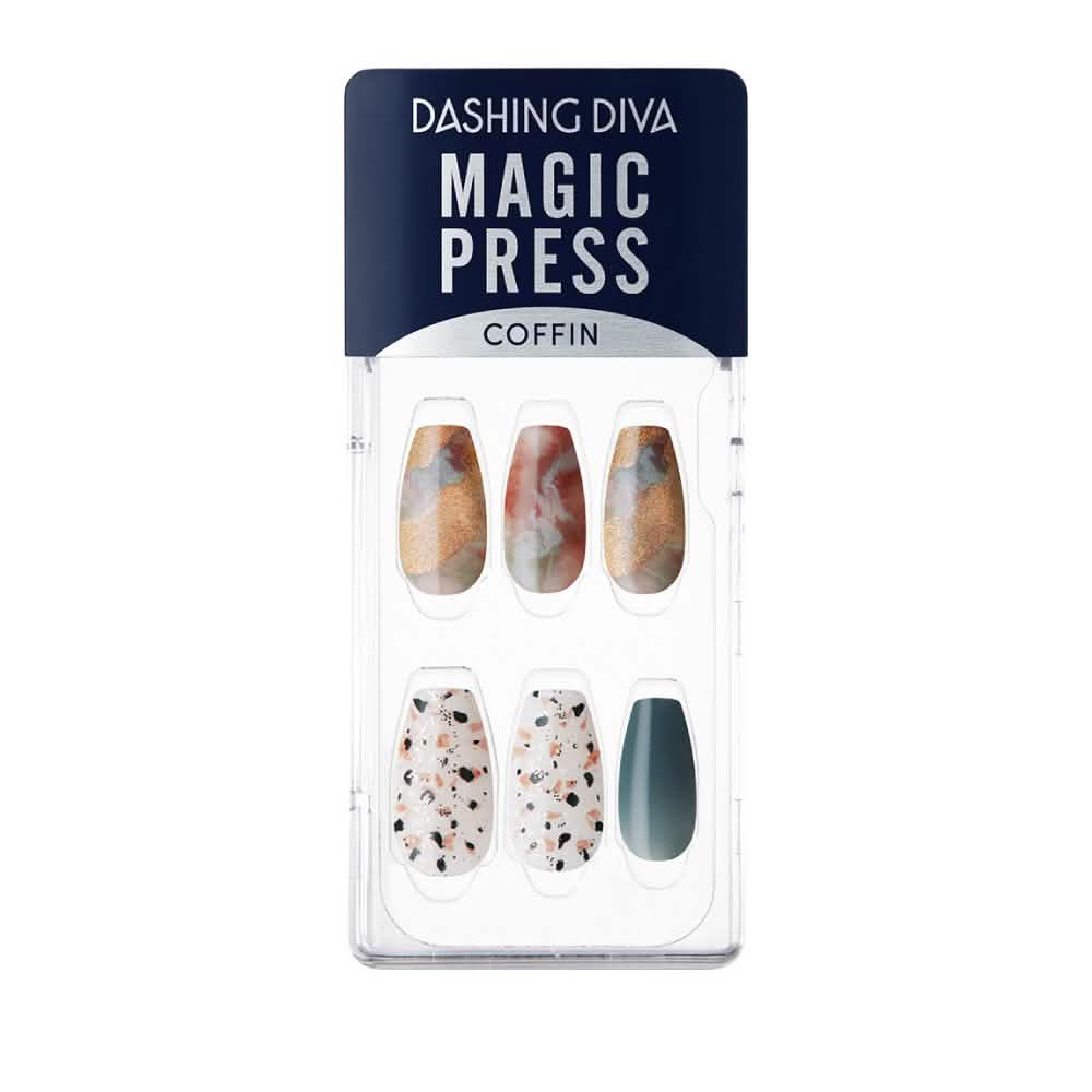 Magic Gel Press Manicure: MDR2F043CF (Coffin)