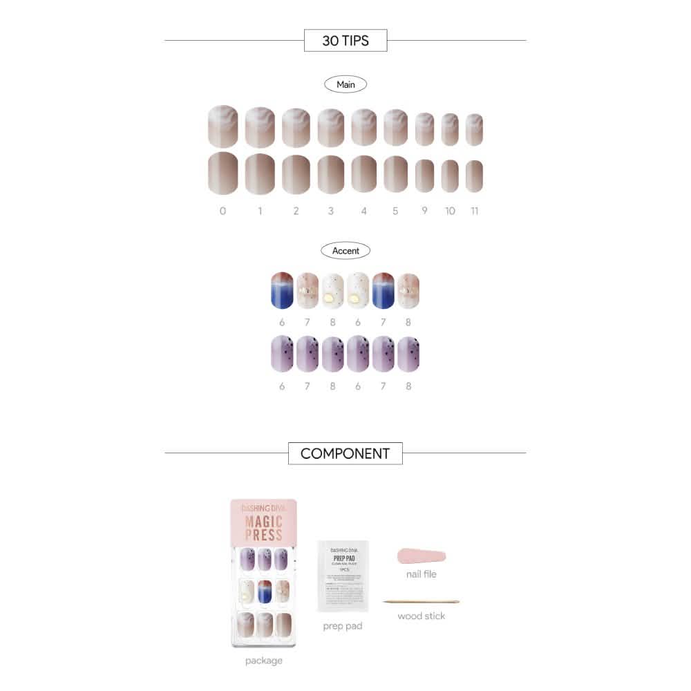 Magic Gel Press Manicure: MDR2F048RR (Regular Round)