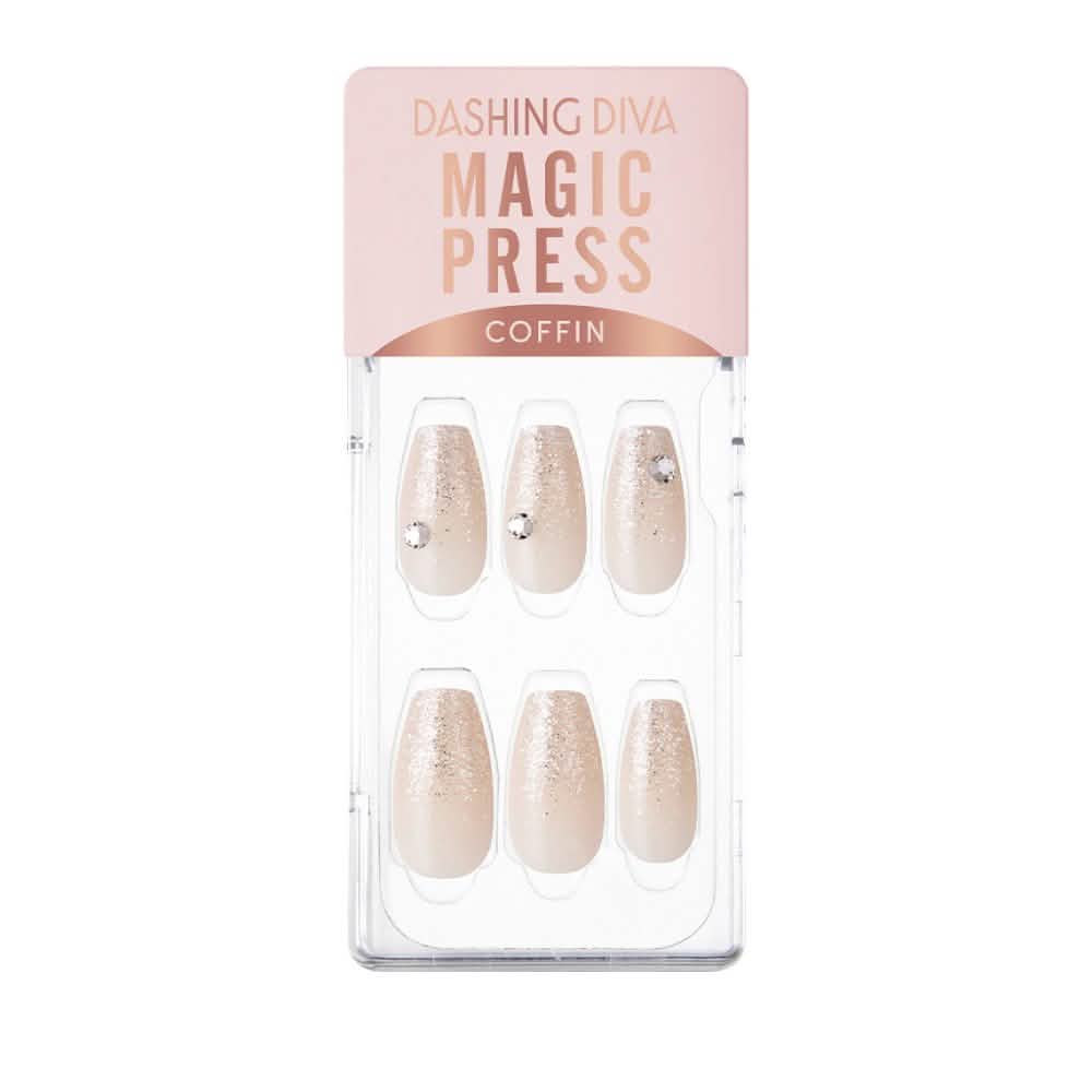 Magic Gel Press Manicure: MDR2F058CF (Coffin)