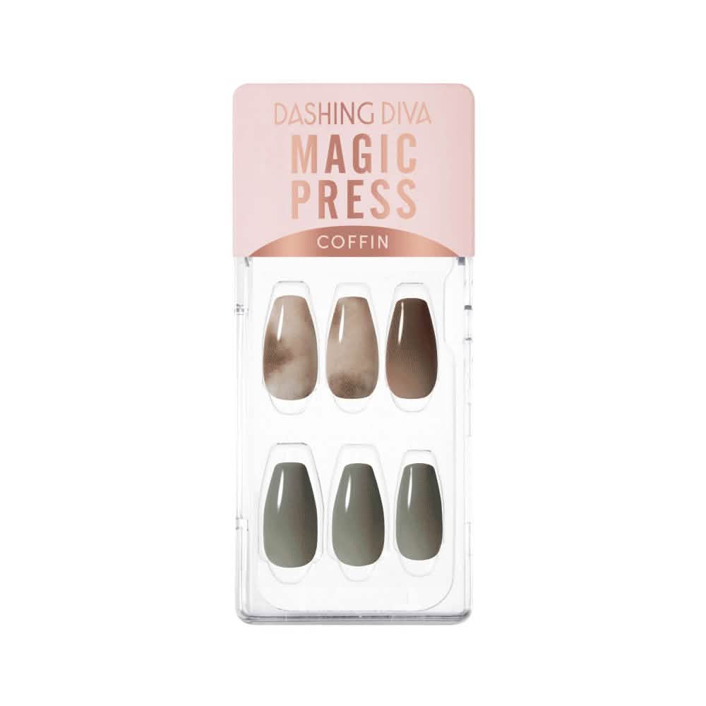 Magic Gel Press Manicure: MDR3F057CF (Coffin)